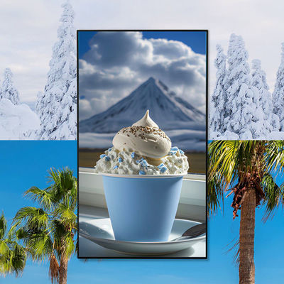 55 inç Dijital Pencere LCD Ekran Kiosk Monitör 5000nits Güneş Işığı Okunabilir