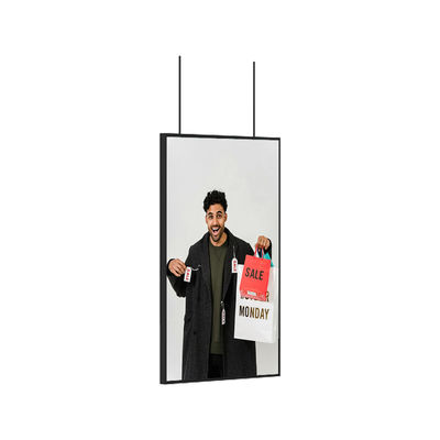 55 inçlik dijital işaret ekranları Mağaza Penceresi Ticari LCD Reklam Ekranı