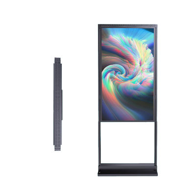 49 inç İçerideki Reklam Dijital Video Tabela Yer Durağan LCD Ekran Kiosku